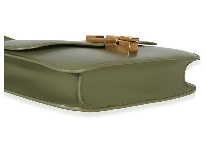 Borsa Le Carre in pelle di vitello liscia verde chiaro di Saint Laurent - vista 5