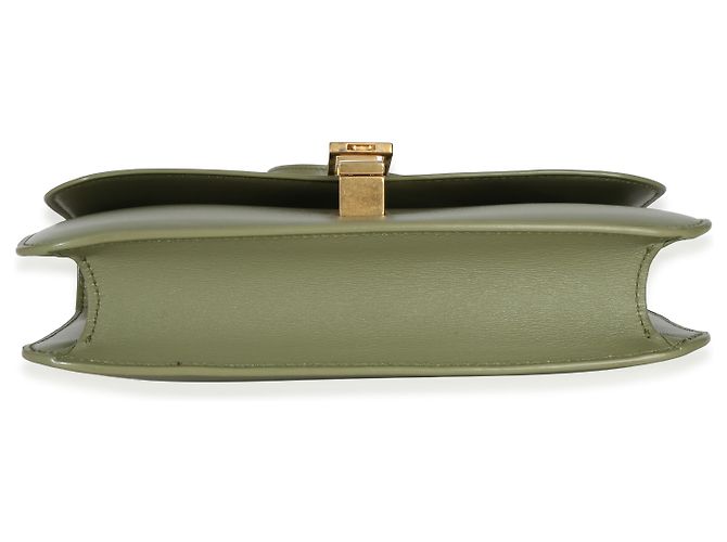 Borsa Le Carre in pelle di vitello liscia verde chiaro di Saint Laurent - vista 6