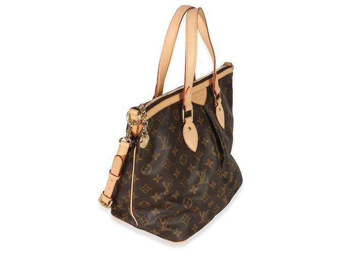 Borsa Palermo PM in tela Monogram Louis Vuitton Marrone - vista 4