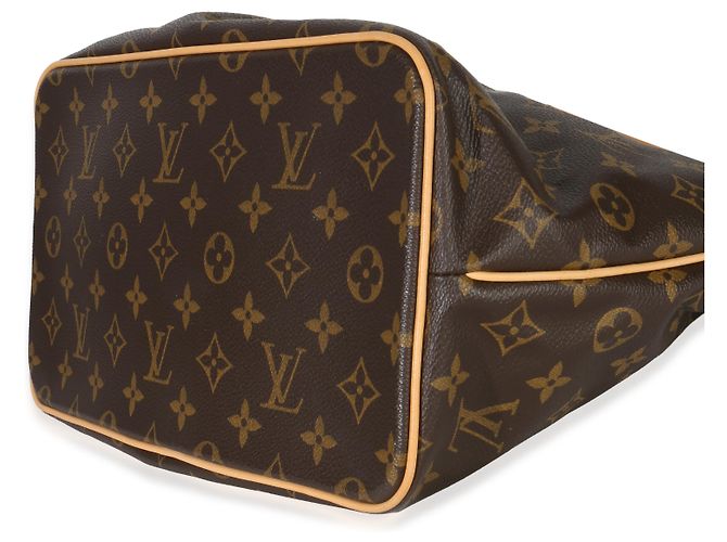 Borsa Palermo PM in tela Monogram Louis Vuitton Marrone - vista 6