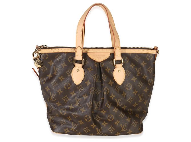 Borsa Palermo PM in tela Monogram Louis Vuitton Marrone - vista 8
