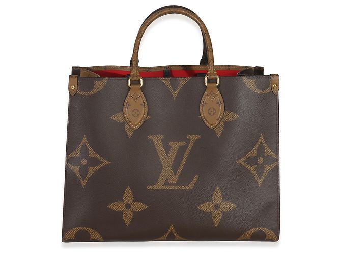 Louis Vuitton Onthego MM Tasche aus riesigem Monogramm-Canvas Braun - Ansicht 2