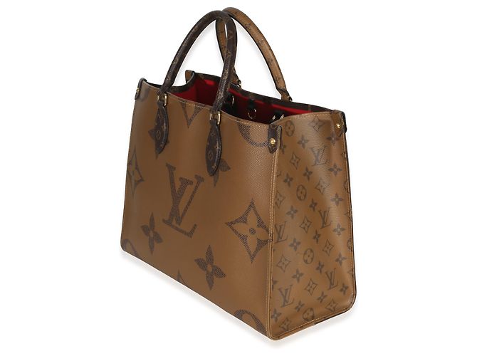 Louis Vuitton Onthego MM Tasche aus riesigem Monogramm-Canvas Braun - Ansicht 3