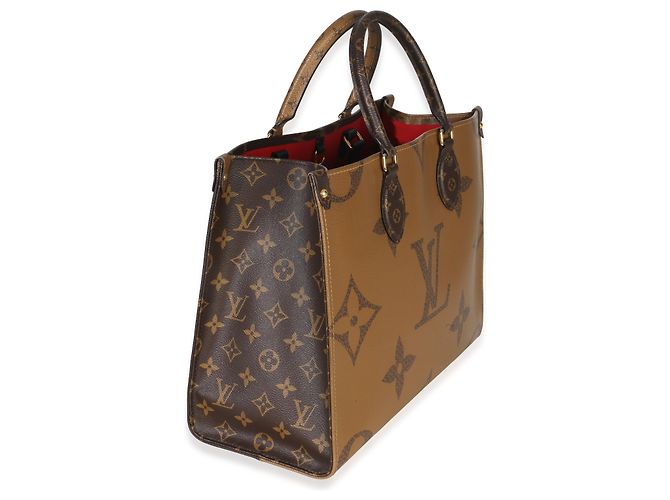 Louis Vuitton Onthego MM Tasche aus riesigem Monogramm-Canvas Braun - Ansicht 4