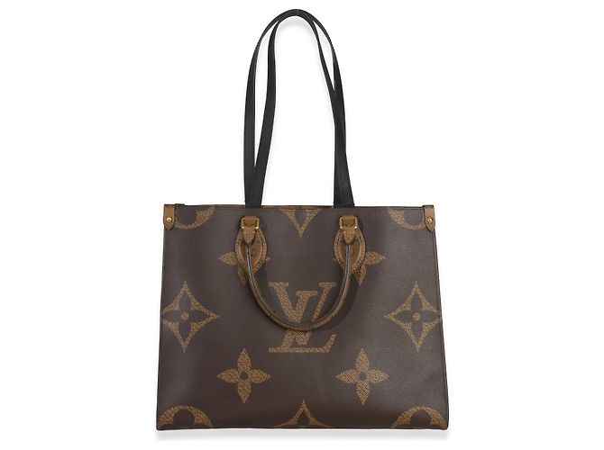 Louis Vuitton Onthego MM Tasche aus riesigem Monogramm-Canvas Braun - Ansicht 5