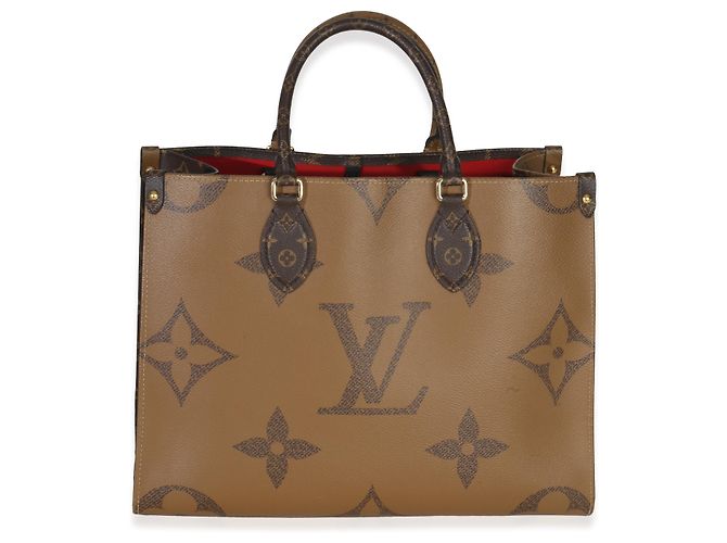 Louis Vuitton Onthego MM Tasche aus riesigem Monogramm-Canvas Braun - Ansicht 8