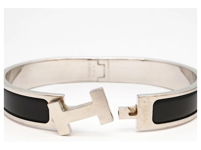 Hermès Hermes Bangle Clic Clac PM Black Silvery - view 4