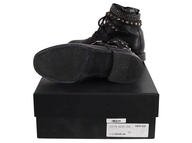 Yves Saint Laurent Botas pretas com fivela Preto - vista 6