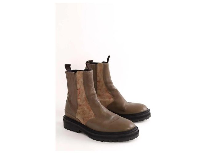 Claris Virot Wanderschuhe Khaki - Ansicht 3