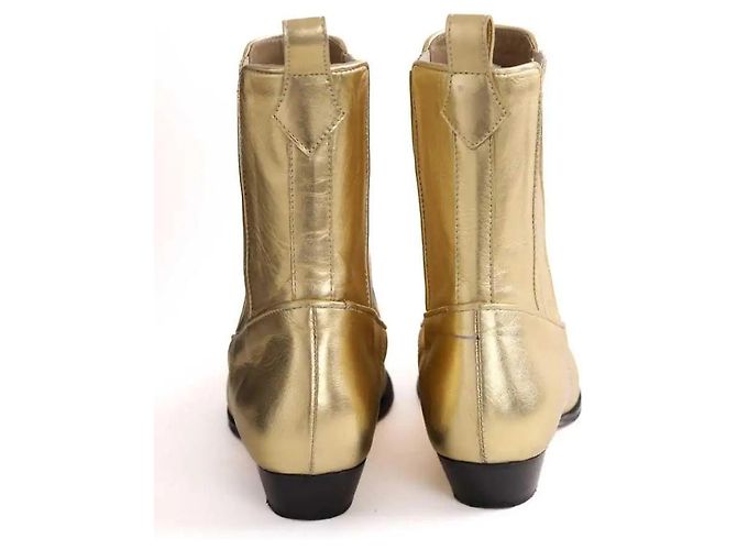 Autre Marque Botas doradas Dorado - vista 2