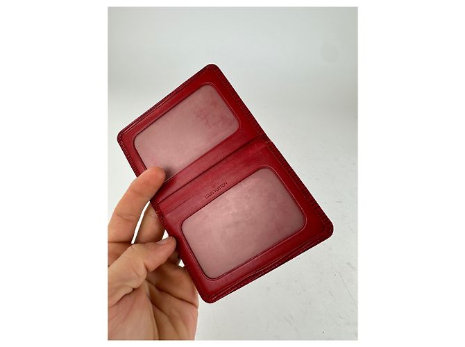 Vintage Louis Vuitton Epi Leather Card Holder Red - view 3