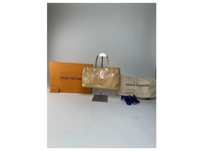 Vintage Louis Vuitton Monogram Vernis Handtasche Beige - Ansicht 2