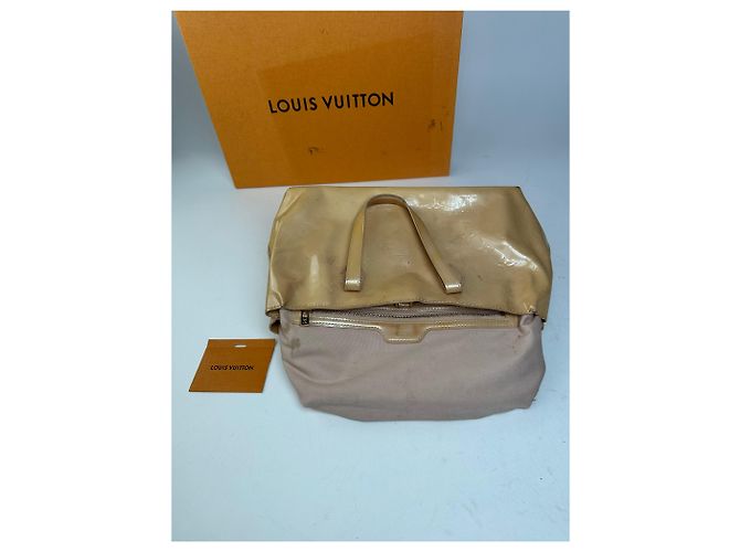 Vintage Louis Vuitton Monogram Vernis Handtasche Beige - Ansicht 3
