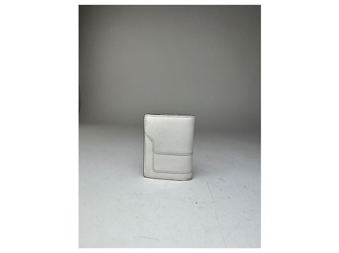 Vintage Marni Compact Wallet Saffiano Leather White - view 12