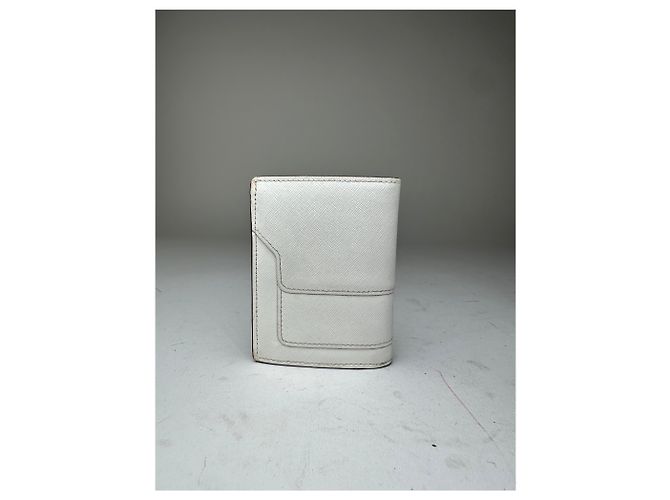Vintage Marni Compact Wallet Saffiano Leather White - view 2