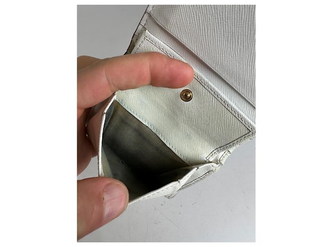 Vintage Marni Compact Wallet Saffiano Leather White - view 5