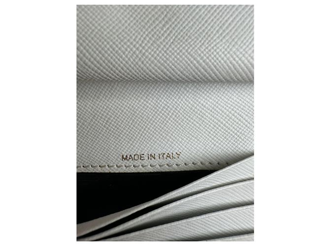 Vintage Marni Compact Wallet Saffiano Leather White - view 6