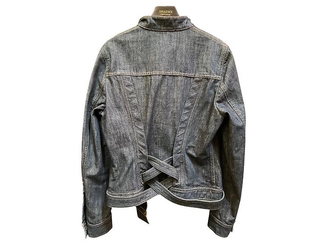 Giacca in denim blu Gucci - vista 3