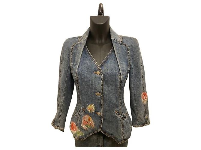 Completo giacca in denim e gonna Galliano per Dior 2005 - vista 3