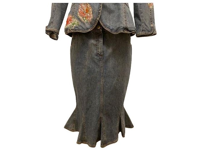 Completo giacca in denim e gonna Galliano per Dior 2005 - vista 4
