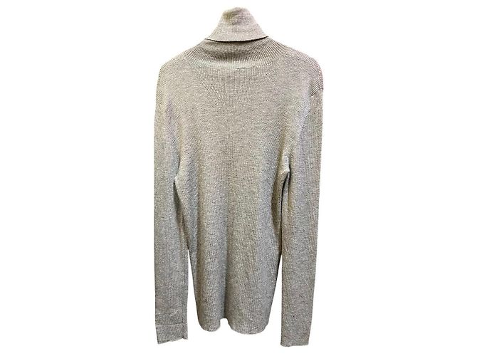 Grauer Wollpullover mit Rollkragen von Chanel - Ansicht 3