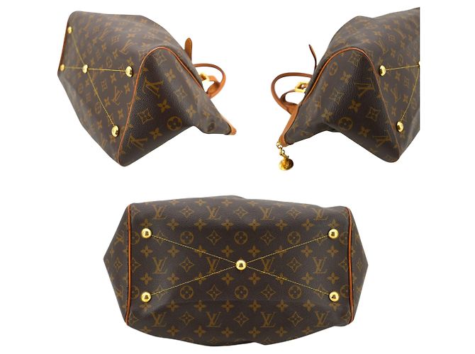 Louis Vuitton Borsa a mano Tivoli GM in tela monogramma marrone - vista 4