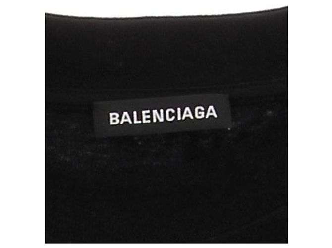 Balenciaga T-shirt nera "Sei il Mondo" Nero - vista 5
