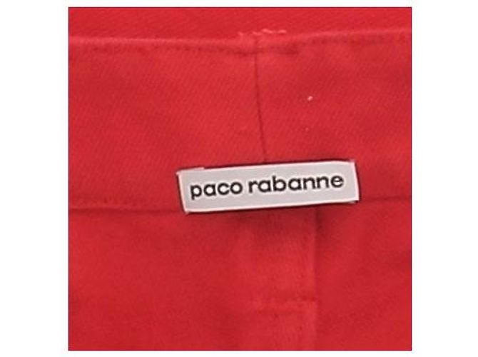 Paco Rabanne Jeans in Rot Baumwolle 36 - Ansicht 5