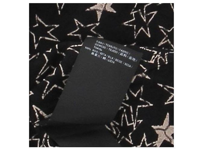 Saint Laurent Camicia con piccole stelle Nero - vista 6