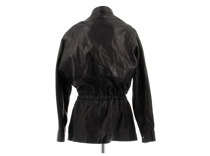 Magda Butrym Black leather jacket - view 2