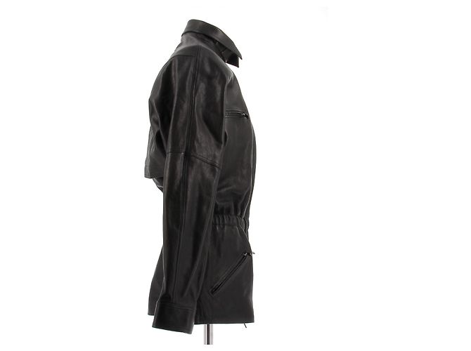 Magda Butrym Black leather jacket - view 3