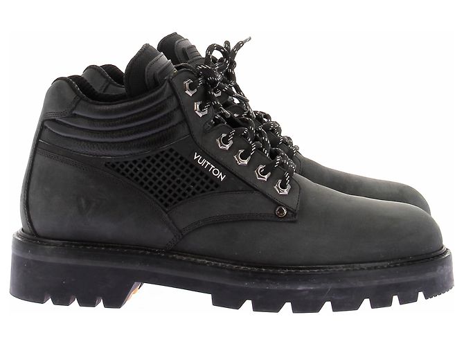Louis Vuitton Black Suede Boots - view 2