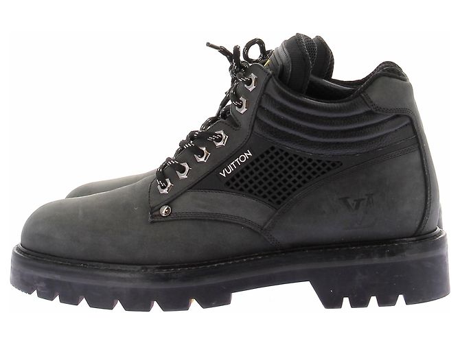 Louis Vuitton Black Suede Boots - view 3