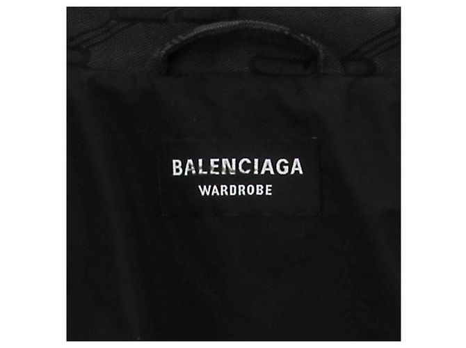 Balenciaga Giacca nera con stampa Nero - vista 5