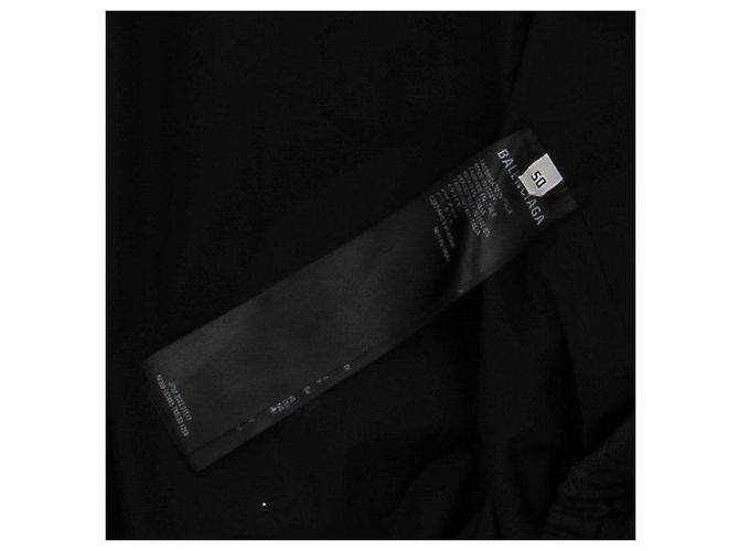 Balenciaga Giacca nera con stampa Nero - vista 6