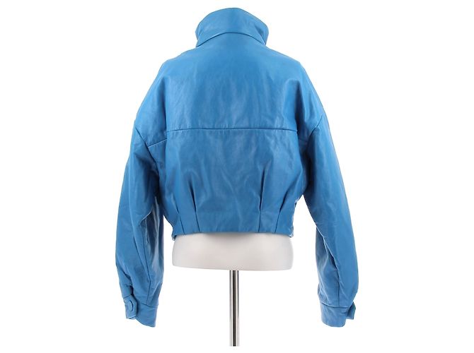 Tod's Lederjacke Blau - Ansicht 2