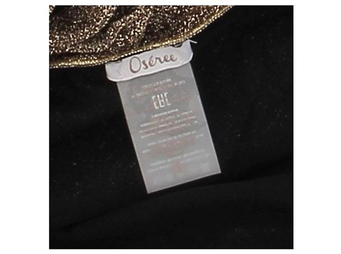 Autre Marque Abito con paillettes dorate OSEREE Beige - vista 6