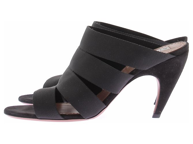 Alaïa Sandali neri con tacco Nero - vista 3