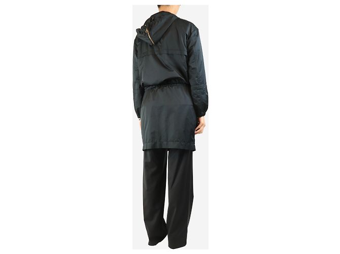 Louis Vuitton Parka negra con capucha - talla UK 8 Negro - vista 2