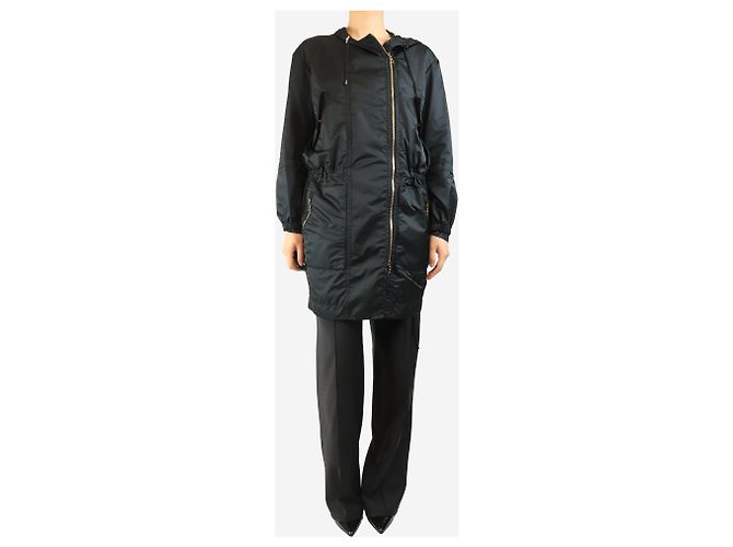 Louis Vuitton Parka negra con capucha - talla UK 8 Negro - vista 3