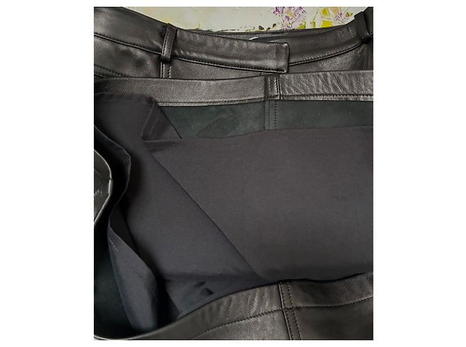 Minifalda de piel negra Baukjen Sacha Negro - vista 11