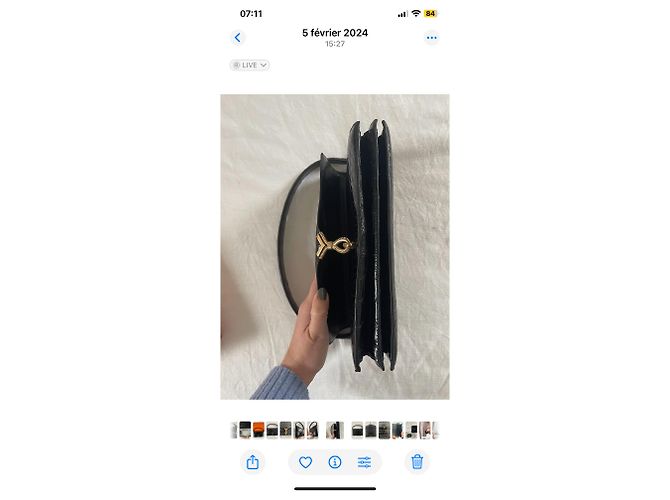 Borsa Hermès, coccodrillo, Modello Cordeliere / CORDEAU Nero - vista 16