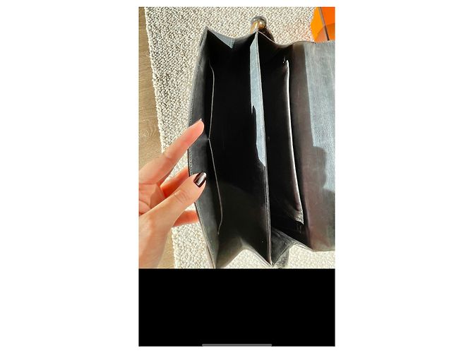 Borsa Hermès, coccodrillo, Modello Cordeliere / CORDEAU Nero - vista 17