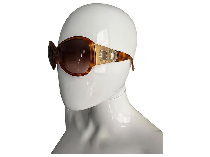 Salvatore Ferragamo Super glam rétro suglasses Hellbraun - Ansicht 17