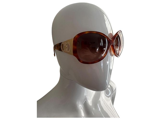 Salvatore Ferragamo Super glam rétro suglasses Hellbraun - Ansicht 19