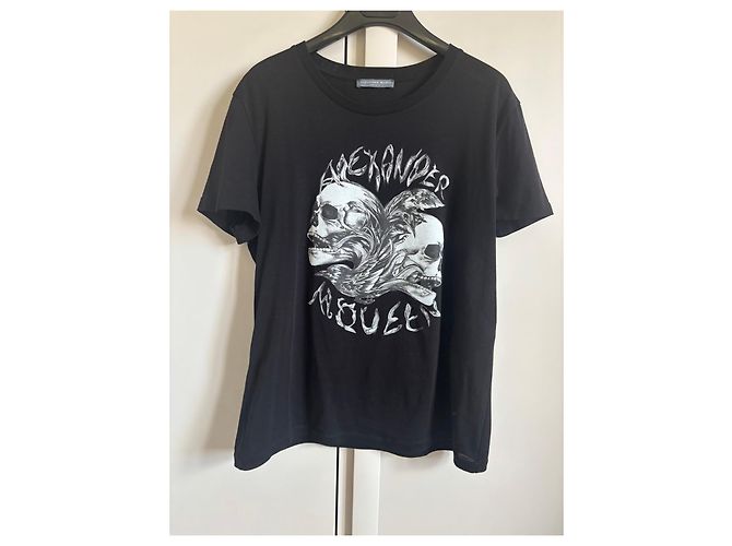 Camiseta Alexander McQueen de algodón con estampado de calaveras negra Negro - vista 6