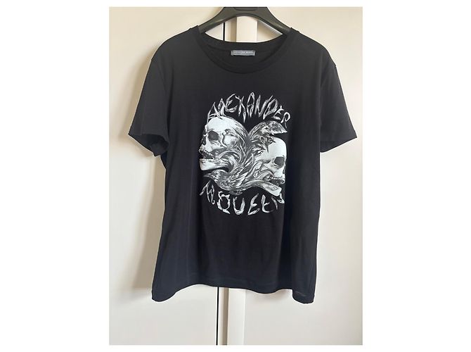 Camiseta Alexander McQueen de algodón con estampado de calaveras negra Negro - vista 7