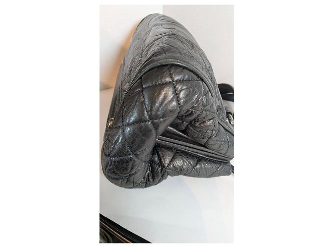 Borsa a spalla in pelle nera Chanel Nero - vista 12