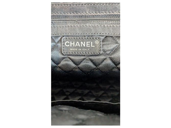 Borsa a spalla in pelle nera Chanel Nero - vista 5