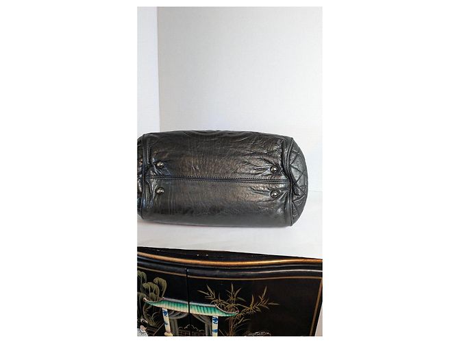 Borsa a spalla in pelle nera Chanel Nero - vista 8